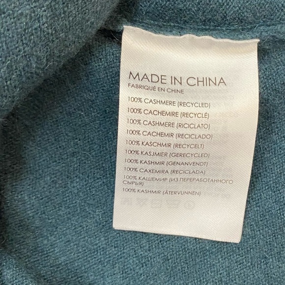 NWT Club Monaco Recycled Cashmere Turtleneck Sweater Dress in Dark Green Size XS - Picture 10 of 10